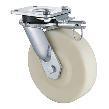 L&K Swivel Castors with Directional Lock 250mm Load 2000kg Casting Polyamide wheel