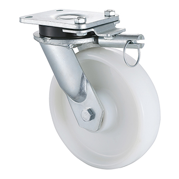 Heavy Duty Swivel Castors with Directional Lock 200mm Load 1000kg injection Polyamide wheel Wholesale