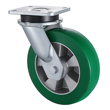 Extra Heavy Duty Swivel Casters 10 Inch Load 700kg Elastic Polyurethane wheel Sale