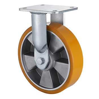 Extra Heavy Duty Fixed Castors 200mm Load 800kg Casting Polyurethane Wheel Wholesale