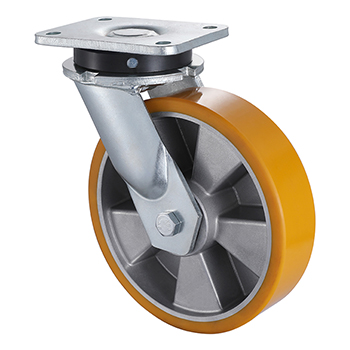 Super Heavy Weight Swivel Castors 160mm Load 550kg Cast Polyurethane Wheel uk