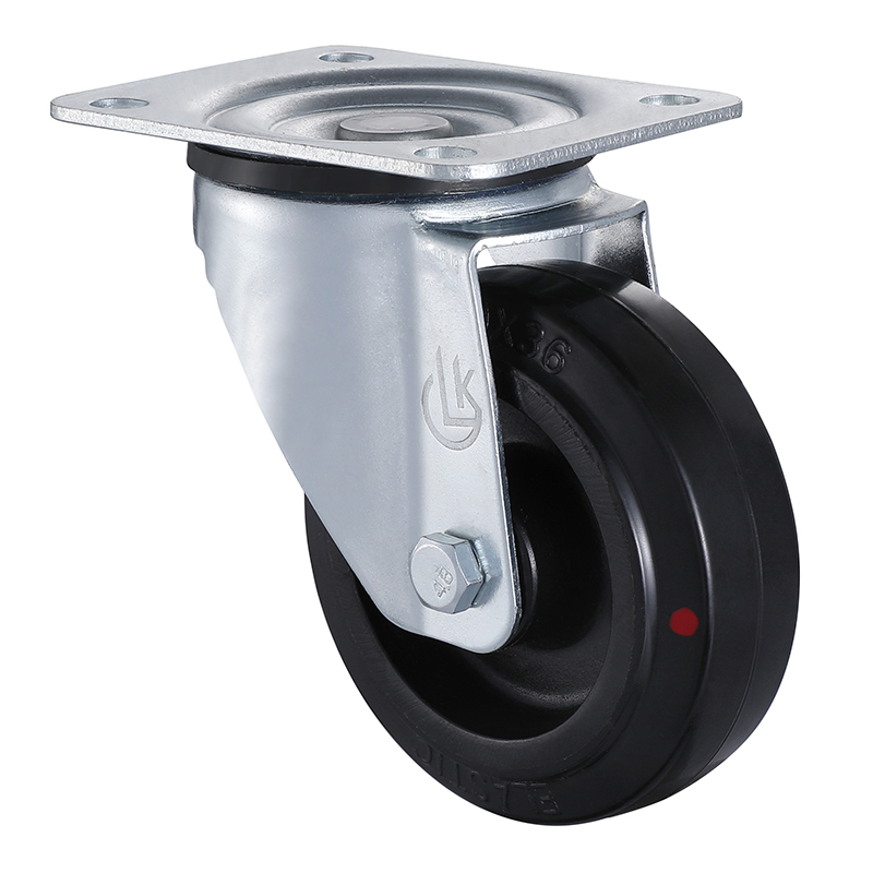 Swivel Castor 100mm Load 80kg High Temperature Rubber wheels