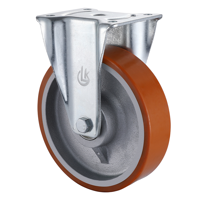 Fixed Heavy duty Castor 160mm Load 800kg Casting Polyurethane wheels