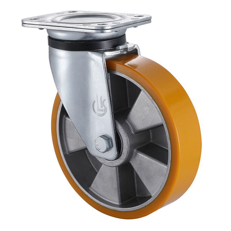 Swivel Castor 250mm Load 800kg Casting Polyurethane wheels