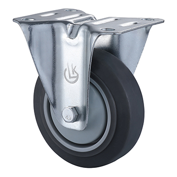 Fixed Castors 125mm Load 150kg Thermoplastic Rubber wheels
