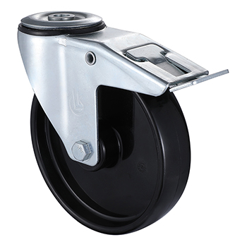 Swivel Castors with Total Lock 80mm Load 100kg Polypropylene wheels