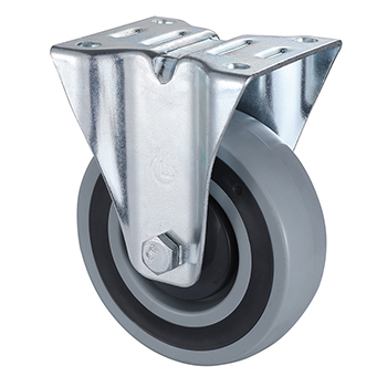 Fixed Castors 100mm Load 130kg Polypropylene tread sandwich wheels