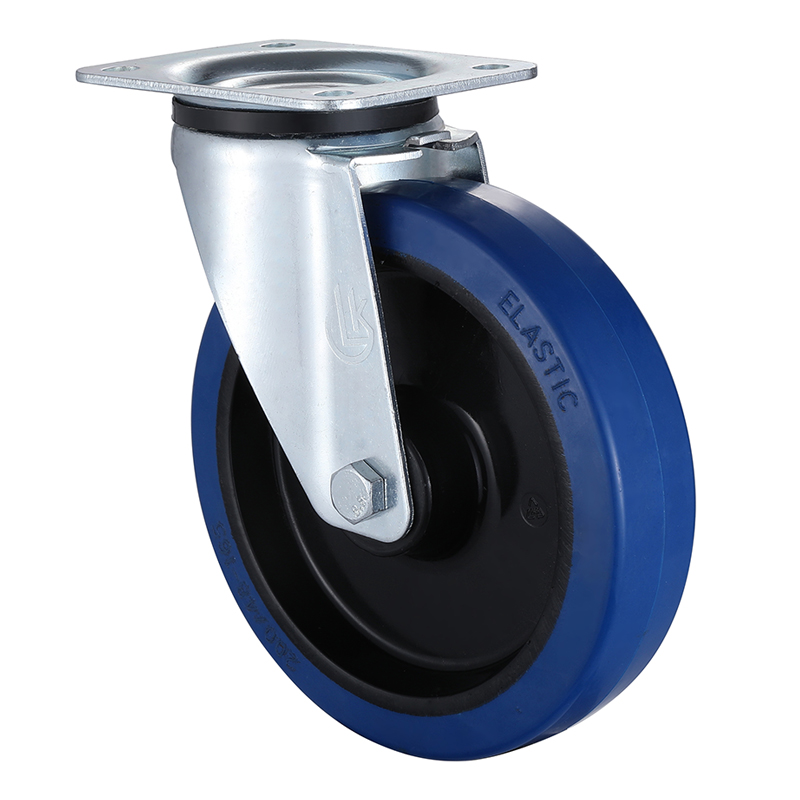 Swivel Castor 80mm Load 130kg Elastic rubber wheels