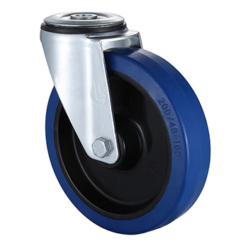 Swivel Castors 80mm Load 130kg Elastic rubber wheels