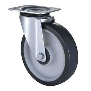 Swivel Castor 160mm Load 350kg Injection Polyurethane wheels