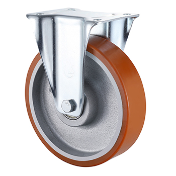 Fixed Castor 80mm Load 250kg Casting Polyurethane wheels