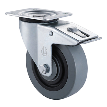 Swivel Castor with Total brake 100mm Load 160kg PA sandwich wheels