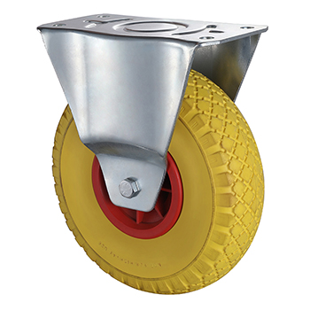 Fixed Castor 260mm Load 70kg Foam Polyurethane wheels