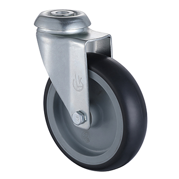 Swivel Castor 75mm Load 75kg Thermoplastic Rubber wheels