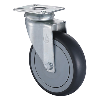 Swivel Castor 75mm Load 75kg Thermoplastic Rubber wheels