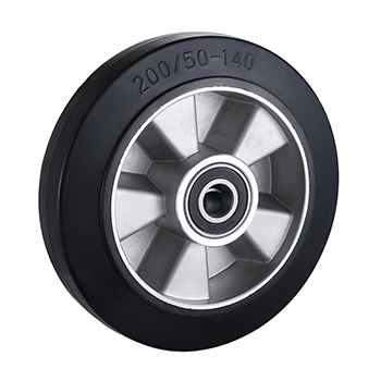 Elastic Rubber Wheel 200mm Load 450kg