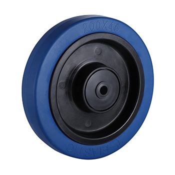 Elastic Rubber Wheel 200mm Load 400kg