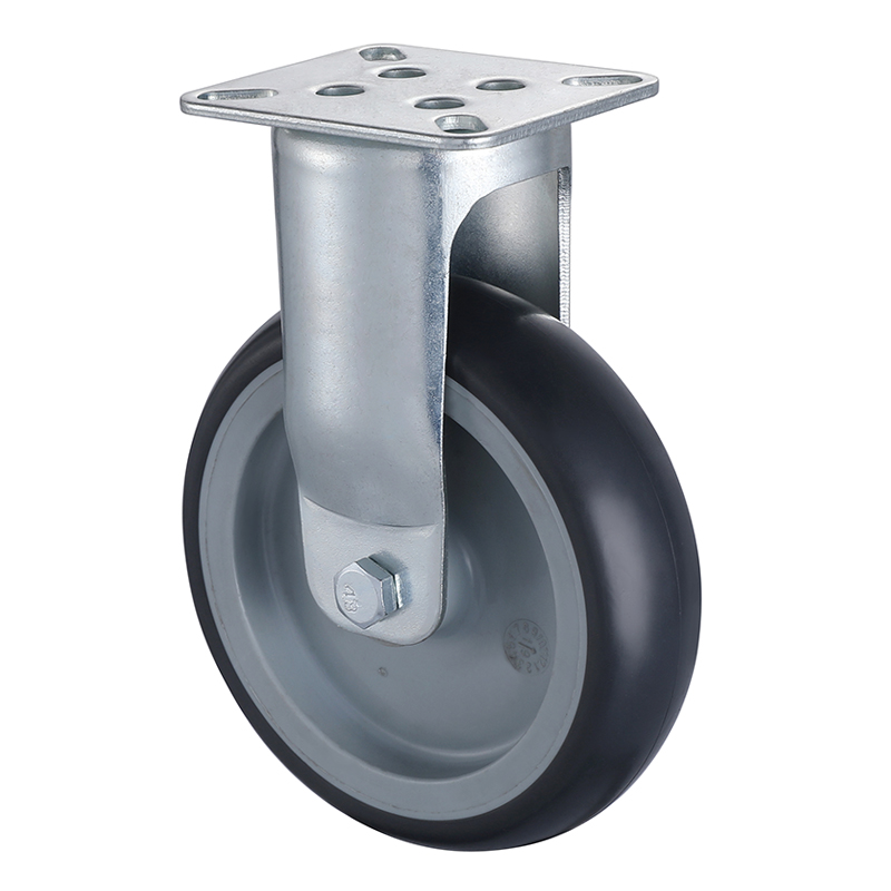 Fixed Castor 75mm Load 75kg Thermoplastic Rubber wheels