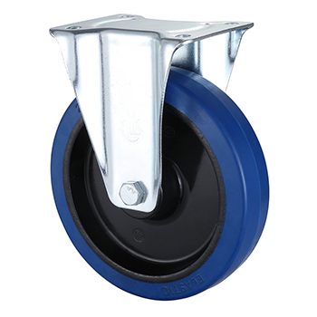 Top Elastic Rubber Fixed Castors 80mm Load 140kg