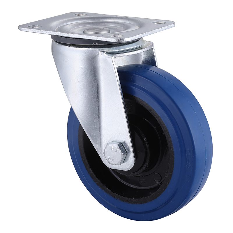 Hight Quality Elastic Rubber Swivel Castors 100mm Load 180kg