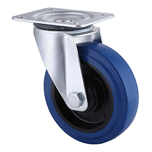 Hight Quality Elastic Rubber Swivel Castors 80mm Load 140kg