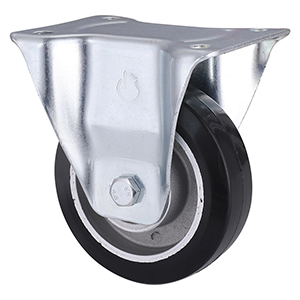 Best Supplier Elastic Rubber Fixed Castors 125mm Load 250kg