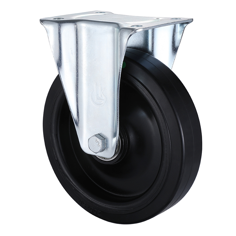 Top Supplier Elastic Rubber Fixed Castors 160mm Load 450kg