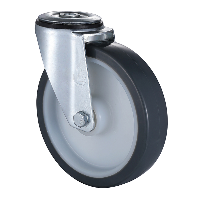 Best Polyurethane Bolt Hole Castors 200mm Load 300kg