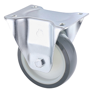 Top Polyurethane Fixed Castors 125mm Load 250kg