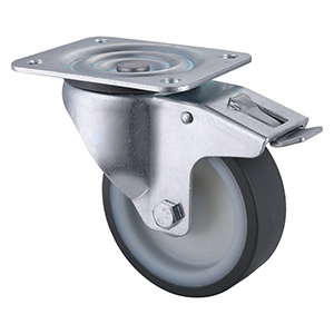 Best Polyurethane Total Brake Castors 100mm Load 300kg