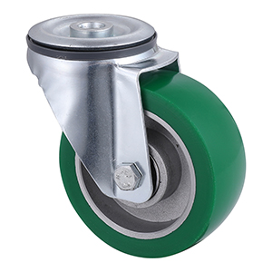 Hight Quality Polyurethane Bolt Hole Castors 100mm Load 180kg