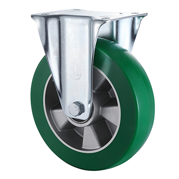 Popular Polyurethane Fixed Castors 100mm Load 250kg