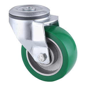 Popular Polyurethane Bolt Hole Castors 80mm Load 200kg