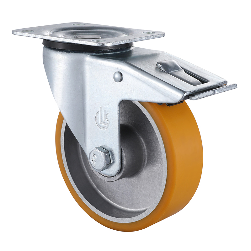 Best Supplier Polyurethane Total Brake Castors 100mm Load 180kg