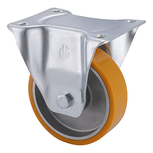 Wholesale Polyurethane Fixed Castors 100mm Load 300kg