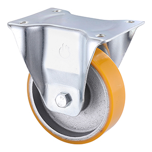 Top Supplier Polyurethane Fixed Castors 100mm Load 350kg