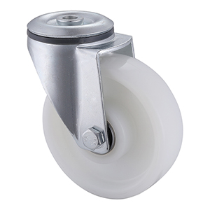 Industry Leading Nylon Bolt Hole Castors 125mm Load 350kg