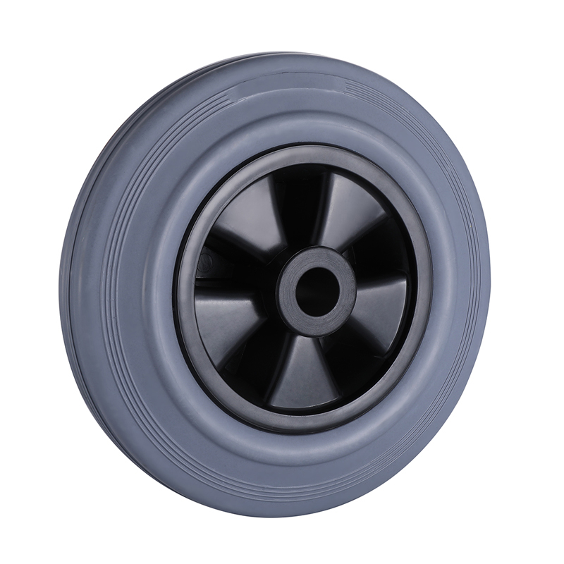 Leading Supplier 80mm Non Marking Grey Solid Rubber Wheels Load 50kg