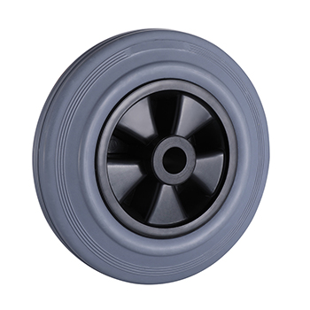 Leading Supplier 100mm Non Marking Grey Solid Rubber Wheels Load 75kg