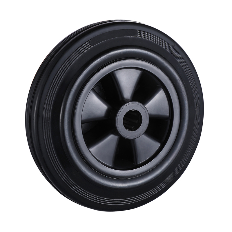 Leading Supplier 200mm Black Solid Rubber Wheels Load 205kg for Trolley