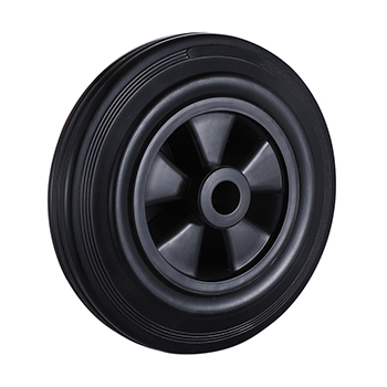 Leading Supplier 300mm Black Solid Rubber Wheels Load 250kg for Trolley