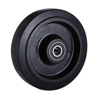 L&k 60mm Black Elastic Rubber Wheels Load 100kg