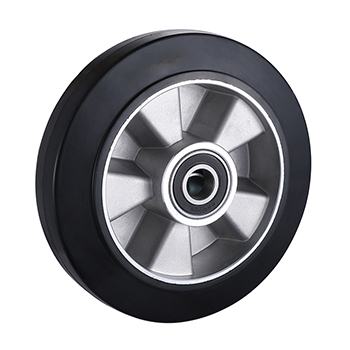 L&k 100mm Black Elastic Rubber Wheels Load 200kg