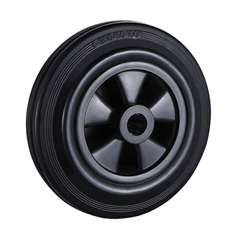 BA Series Black Solid Rubber  Wheels