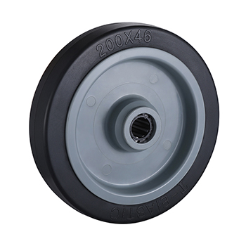 EA Black Elastic Rubber  Wheels